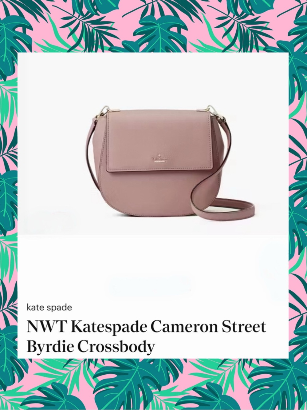 kate spade Small Saddle Crossbody in Dusty Pink